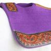 CHALLENGER Horse 32"x30" Western Contoured Wool Felt Therapeutic Saddle Pad Purple 39253PR view 4