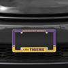 Rico Industries NCAA LSU Tigers Two-Tone 12" x 6" Chrome All Over Automotive License Plate Frame for Car/Truck/SUV view 2
