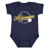Milwaukee Vintage Kid's Baby Bodysuit for Baseball Fans (Navy, 6M) view 1