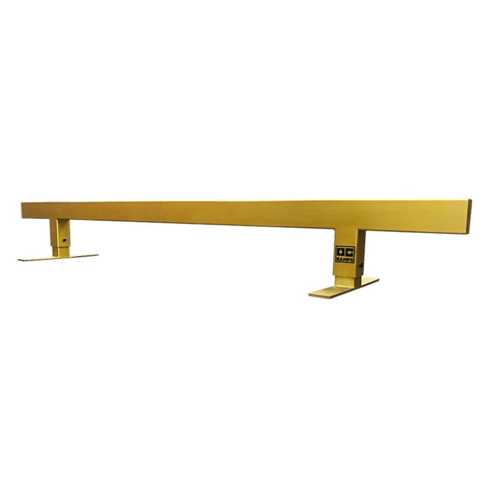 OC Ramps 24k Rail (Gold) - Portable Adjustable Skateboard Rail for Grinding - 8 Foot Length - Height 12-17 inches - for BMX, Scooters, Snowboard and Inline Skaters as Well (24k)