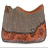 CHALLENGER Horse 32"x30" Western Contoured Wool Felt Therapeutic Saddle Pad Grey 39253GY view 3
