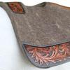 CHALLENGER Horse 32"x30" Western Contoured Wool Felt Therapeutic Saddle Pad Grey 39253GY view 4