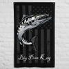 JG Infinite Big Pine Key Barracuda Fish Anglers Florida Keys Saltwater Fishing Garage Office Man Cave Banner Flag 34.5" x 56" view 1