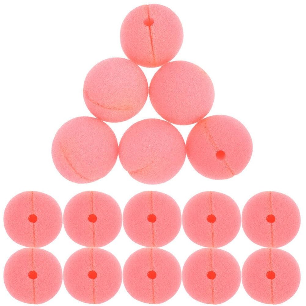 jojofuny 40pcs Clown Nose Circus Costume Dress up Clown Prop Rudolph Nose Clown Cosplay Prop Cosplay Nose Decor Party Circus Clown Costume Accessories Props Sponge Portable Miss