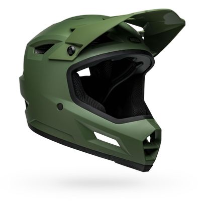 Bell Sanction 2 Adult Full-Face Bike Helmet - Matte Dark Green - Size XXS (4851 cm)