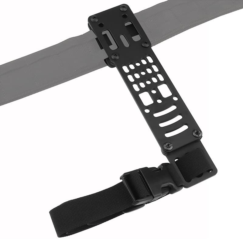 Adjustable Metal Modular Holster Adaptor for QLS Kit,Tactical Pistol Gun Holster Drop Leg Belt Hanging Extension Plate Adapter Black