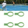 Alomejor Racket Grip Trainer Tool, Tennis Racket Grip Trainer Silicone for Tennis Training (Green) view 2