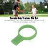 Alomejor Racket Grip Trainer Tool, Tennis Racket Grip Trainer Silicone for Tennis Training (Green) view 4