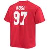 Fanatics Men's Nick Bosa Scarlet San Francisco 49ers Big & Tall Player Name & Number T-Shirt view 3