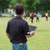15 inch Football Coaches Tactical Board, Electronic Football Training Coaching Clipboard, LCD Soccer Tactical Strategy Coaching Board with Stylus Pen, for Coach and Game Plan view 2