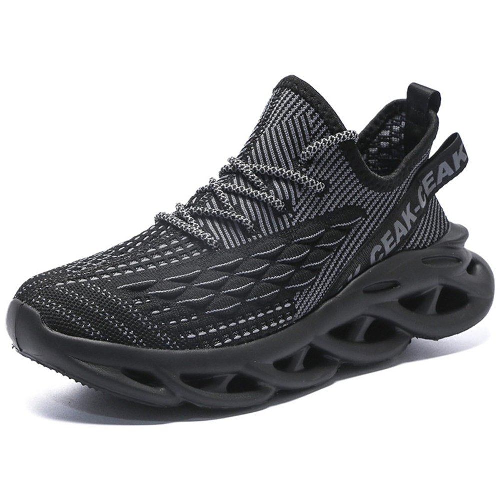 CHUUMEE Mens Running Shoes Lightweight Breathable Walking Shoes for Men (Black,11)