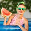 10 Pack Colored Sunglasses Clear Neon Frame Mirrored Lens Bulk Party Glasses Classic Eyewear Birthday Beach Pool Unisex Adults view 3