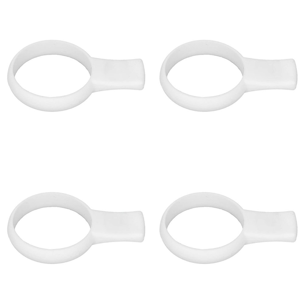 Alomejor Tennis Racket Grip Trainer, 4-Pack Silicone Finger Training Aid, Lightweight Sports Accessory for All Rackets, for Professional Training, Dai