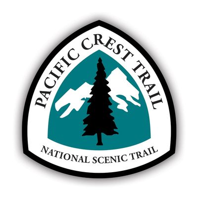fagraphix Pacific Crest Trail National Scenic Trail Sticker Decal - Self Adhesive Vinyl - Weatherproof - Made in USA - pct Sign Hike Hiking Historic Explore 4" Wide