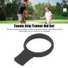 Alomejor Racket Grip Trainer Tool, Tennis Racket Grip Trainer Silicone for Tennis Training (Black) view 3