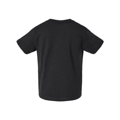 COUVER Toddler Boys Girls Cotton Jersey Short Sleeve T-Shirts, Solid Crewneck Tees, Black, 3T