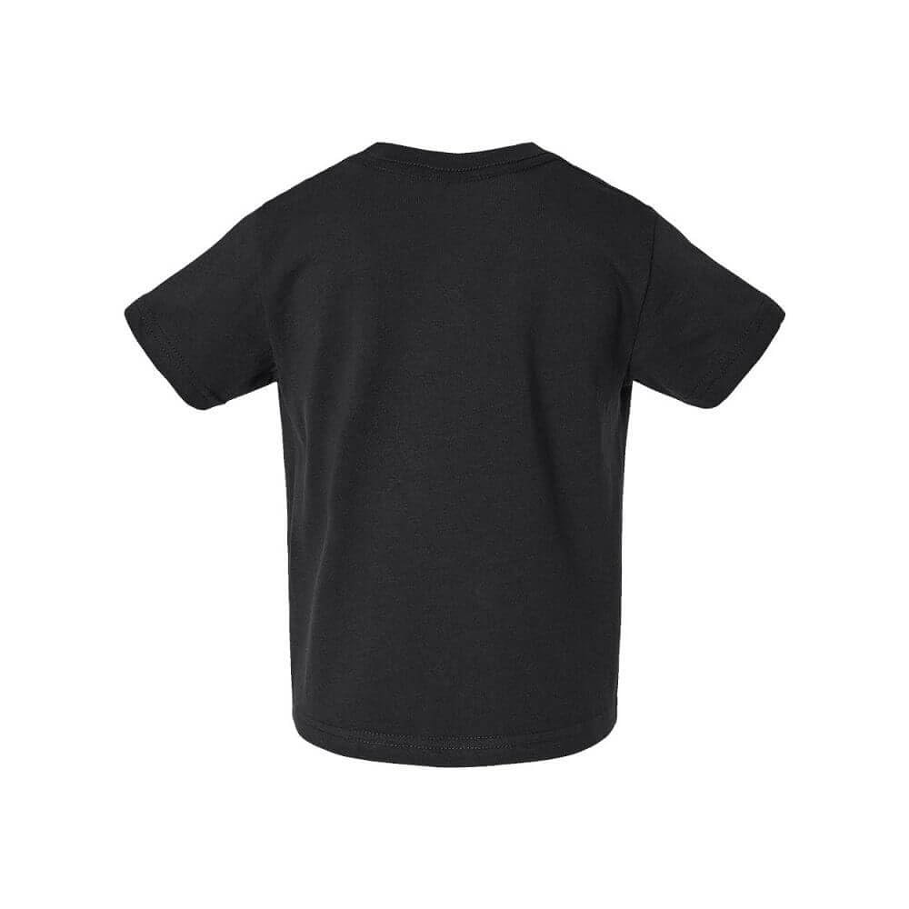 COUVER Toddler Boys Girls Cotton Jersey Short Sleeve T-Shirts, Solid Crewneck Tees, Black, 3T