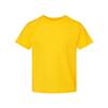 COUVER Toddler Boys Girls Cotton Jersey Short Sleeve T-Shirts, Solid Crewneck Tees, Yellow, 3T view 3