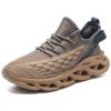CHUUMEE Mens Running Shoes Lightweight Breathable Walking Shoes for Men (Brown,7) view 1