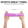 Customized Headbands for Men & Women, Personalized Design Your Photo Text Logo Soft Sweat Wicking Sweatband for Exercise Yoga Running (Orchid) view 2