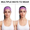 Customized Headbands for Men & Women, Personalized Design Your Photo Text Logo Soft Sweat Wicking Sweatband for Exercise Yoga Running (Orchid) view 3