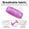 Customized Headbands for Men & Women, Personalized Design Your Photo Text Logo Soft Sweat Wicking Sweatband for Exercise Yoga Running (Orchid) view 4