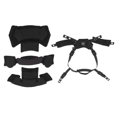 Alomejor Tactical Helmet Liner, Enhanced Suspension System, Soft Nylon Sponge Pads, 3-Piece Design with Chin Strap and Mounting Hardware, for Military