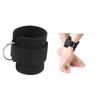 2pcs Ankle Braces for Women Wristbands for Men Dumbbell Ankle Strap Kickback Gym Elastic Rope Protective Gear Buckle Black Man view 1