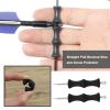 eMagTech 9 Sets Archery Finger Protectors Silicone Bowstring Finger Guard Protective Equipment Finger Tab Bowstring Finger Saver for Beginners (Each Colour 3 Sets) view 2