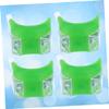 BESPORTBLE 4pcs Led Bike Rear Light Silicone Tail Lamp with Brightness Modes Easy to Install Cycling Safety Light for Night Riding Green view 4
