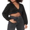 ASTR the label Women's Cataleya top, Black, S view 1