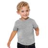 COUVER Toddler Boys Girls Cotton Jersey Short Sleeve T-Shirts, Solid Crewneck Tees, Heather, 2T view 2
