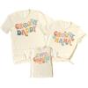 Groovy Family Matching 2nd Birthday Outfits for Baby Toddler Little Girls and Boys Natural Shirt 2T view 1