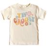 Groovy Family Matching 2nd Birthday Outfits for Baby Toddler Little Girls and Boys Natural Shirt 2T view 3