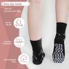 Artfasion Non Slip Socks for Women: Grip Novelty Cat Non Skid Ladies Funny Anti Slip Socks 5 Pairs for Yoga Pilates Barre Hospital 5-9 view 3