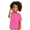 COUVER Toddler Boys Girls Cotton Jersey Short Sleeve T-Shirts, Solid Crewneck Tees, Raspberry, 7 view 1