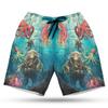 228CLOSET Diving Men's Swim Trunks - Octopus Hawaiian Shorts for Men, Men's Summer Bathing Shorts Set 11 Size Size S view 1