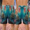 228CLOSET Diving Men's Swim Trunks - Octopus Hawaiian Shorts for Men, Men's Summer Bathing Shorts Set 11 Size Size S view 2