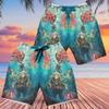 228CLOSET Diving Men's Swim Trunks - Octopus Hawaiian Shorts for Men, Men's Summer Bathing Shorts Set 11 Size Size S view 3