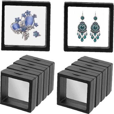 10pcs Pe Film Suspension Box Jewelry Rack Transparent Acrylic Hand String Storage Jewelry Display Rack Packaging Storage Box