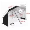 EMENAR 2.4m Beach Shelter Umbrella With Vents, Portable Outdoor Fishing Parasol Sun Shade Canopy For Beach, Garden, Fishing, Camping, UV Protection (Color : Red) view 4