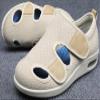 Mens Diabetic Shoes Wide Width Elderly Summer Walking Shoes Adjustable Closure Breathable Air Cushion Sandals for Plantar Fasciitis Bunions Swollen Feet (11.5, Beige) view 3