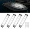 RVZONE Marine LED Boat Interior and Night Fishing Lights - 12V Waterproof for Pontoon, Yacht, Kayak, Cockpit (4 Pcs White) view 1