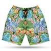 228CLOSET Sea Octopus Men's Swim Trunks - Tropcial Pineapple Hawaiian Shorts for Men, Men's Summer Bathing Shorts Set 11 Size Size 3XL view 1