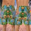 228CLOSET Sea Octopus Men's Swim Trunks - Tropcial Pineapple Hawaiian Shorts for Men, Men's Summer Bathing Shorts Set 11 Size Size 3XL view 2