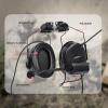 QIRUIMY ARC Rail Adapter  Tactical Helmet Headset with a Replaceable Headphone Stand, Noise Reduction & Sound Pickup Ear Protection for Airsoft Sports Black view 3