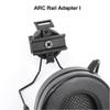 QIRUIMY ARC Rail Adapter  Tactical Helmet Headset with a Replaceable Headphone Stand, Noise Reduction & Sound Pickup Ear Protection for Airsoft Sports Black view 4