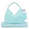 Ceneda Large Gym Bag for Women Sports Duffel Bag with Hidden Yoga Mat Holder & Shoe Compartment Workout Dance Tote Bag with Wet Pocket Overnight Weekender Bag for Travel Yoga (Mint Green) view 1