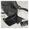 REFKIT Fashion Leather Fanny Pack Chest Bag Phone Purse with Metal Chain for Women (Color : Black) view 2