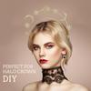 FOMIYES Three Layer Halo Headband Crown Metal Hair Hoop Women Costume Headpiece for Halloween Cosplay Party Dress up view 2